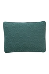 Vcny Home Kaleidoscope Embossed Geometric Quilt 3-piece Set In Green