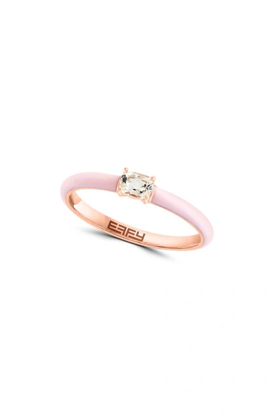 Effy Semiprecious Stone Enamel Ring In Pink