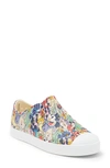 Native Shoes Kids' Disney® Mickey Mouse Jefferson Print Junior Slip-on Sneaker In Bnwht/ Shlwht/ Tropmickeyaop