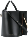 Danse Lente Bobbi Leather Tote - Black