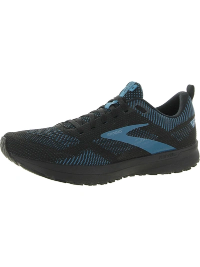Brooks Revel 5 Mens Fitness Workout Running Shoes In Black