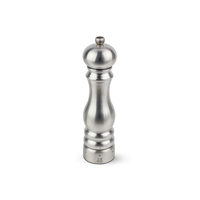 Peugeot Paris Chef Stainless Steel 22cm - 8 3/4" Pepper Mill In Silver
