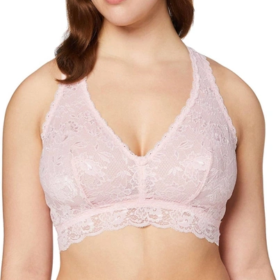 Cosabella Never Say Never Curvy Racerback Bralette In Pink Lilly In Multi