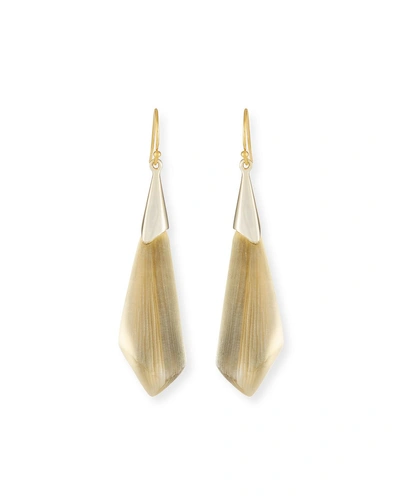 Alexis Bittar 10k Faceted Lucite&reg; Wire Drop Earrings In Gold