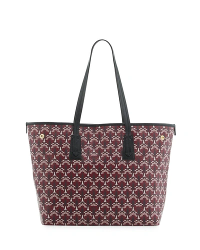 Liberty London Marlborough Iphis-print Tote Bag In Oxblood (dk Red)