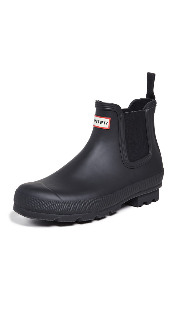 Hunter 'original' Waterproof Chelsea Rain Boot In Black/ Black | ModeSens