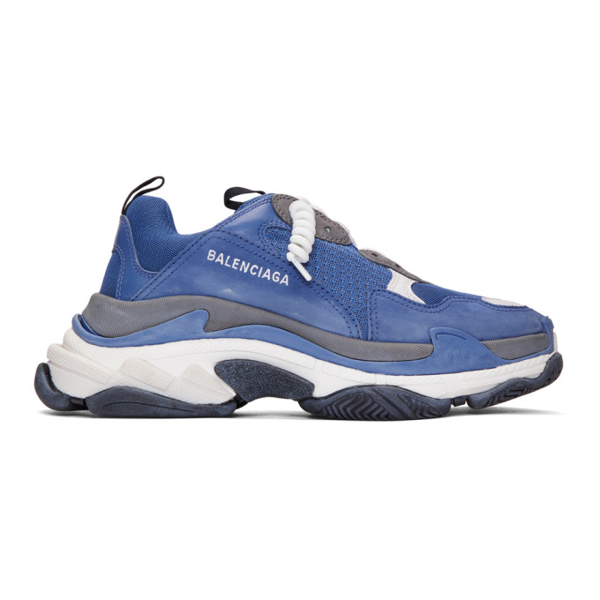 navy blue and black balenciaga's