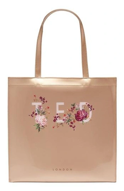 Ted Baker Large Icon - Serenity Print Tote - Pink In Rose Gold