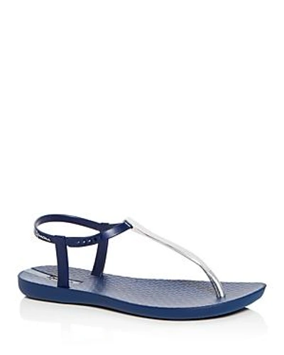 Ipanema Women's Bandeau Thong Sandals In Blue/silver