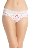Honeydew Intimates Lace Waistband Hipster Panties In White Cherry Blossom