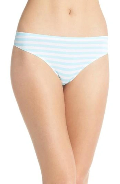 Honeydew Intimates Skinz Thong In Marine Mist Stripe