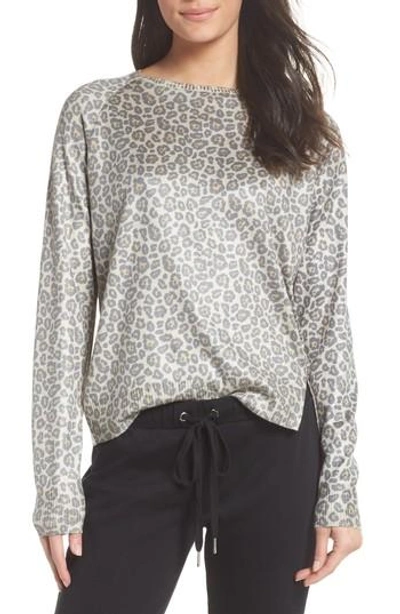 Ragdoll Leopard Print Sweatshirt In Beige Leopard