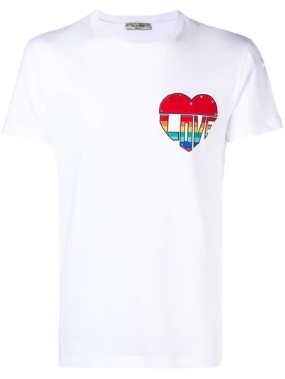 Valentino Love Cotton-jersey T-shirt In White