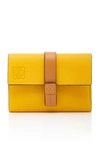 Loewe Vertical Leather Wallet In Yellow