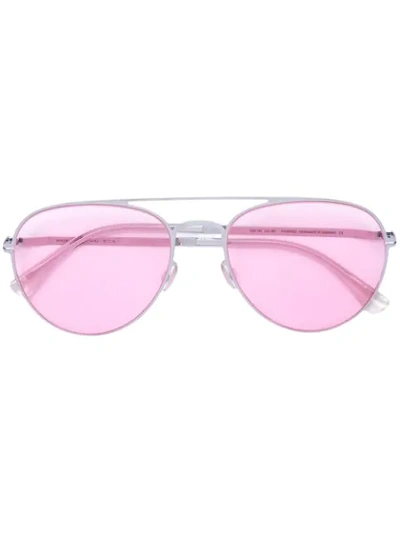 Mykita Samu Aviator Sunglasses In Pink