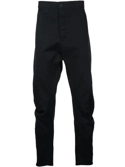 Bassike Helix Drop-crotch Trousers In Black