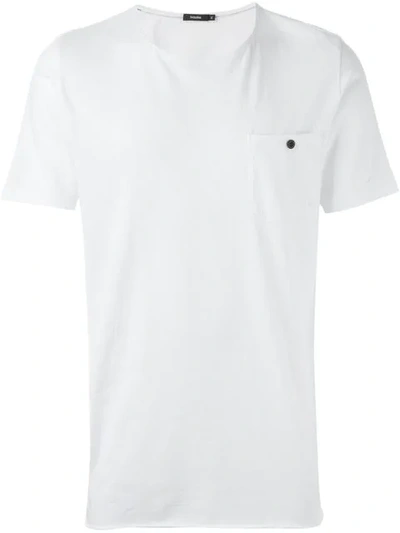 Bassike Patch Pocket T-shirt In White