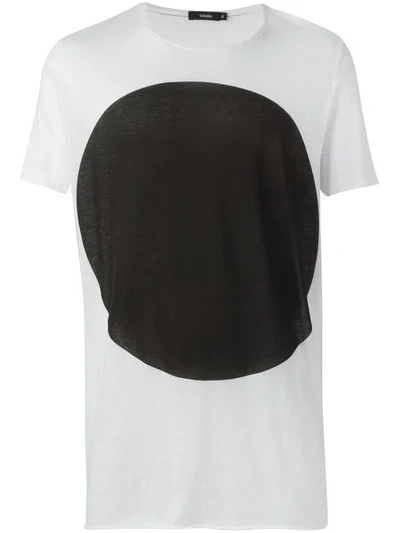 Bassike T-shirt Mit Oversized-punkt-print In White