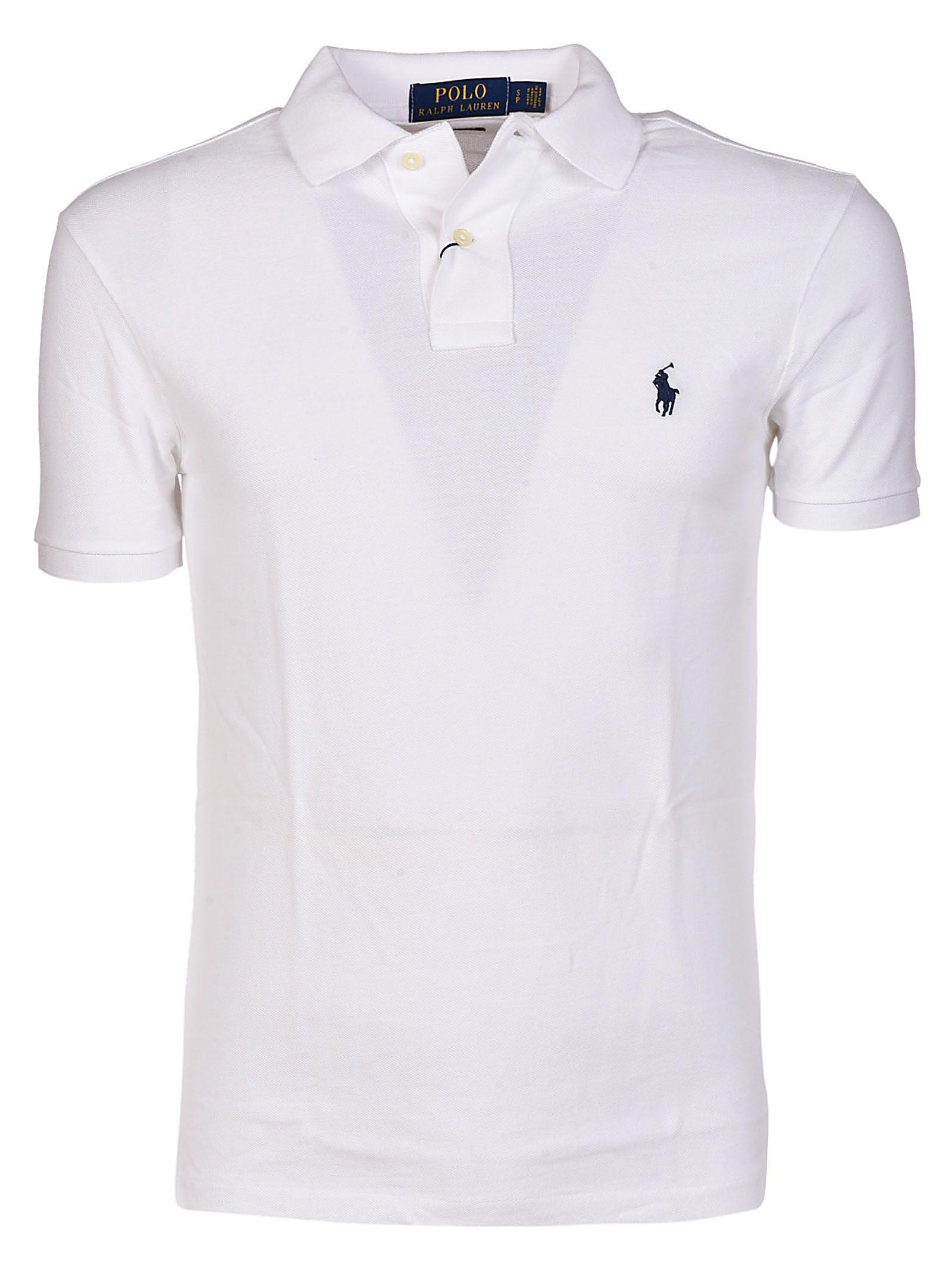 Polo Ralph Lauren Slim Fit Polo Shirt In White | ModeSens