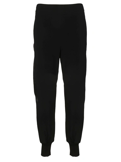 Stella Mccartney High-waisted Track Trousers In Black