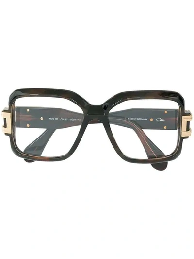 Cazal Oversize Glasses In Brown