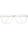 Cazal Square Frame Glasses In White