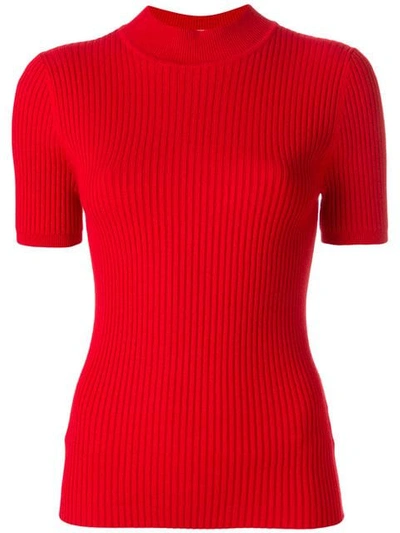 Harmony Paris Ribbed T-shirt In Red
