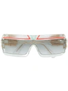 Cazal Oversize Rectangular Sunglasses In White