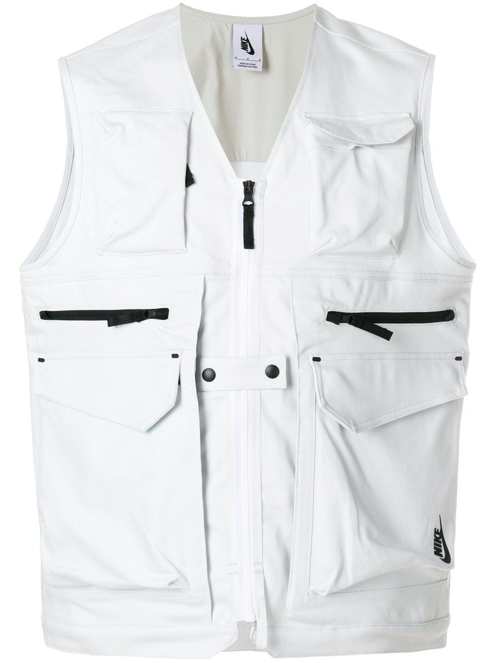 white nike vest
