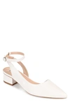 Journee Collection Keefa Ankle Strap Pump In Off White