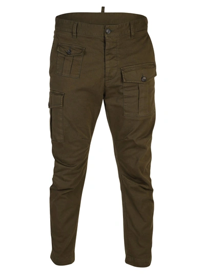 Dsquared2 Green Cargo Trousers