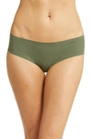 Dkny Litewear Cut Anywhere Hipster Panties In Dark Olive