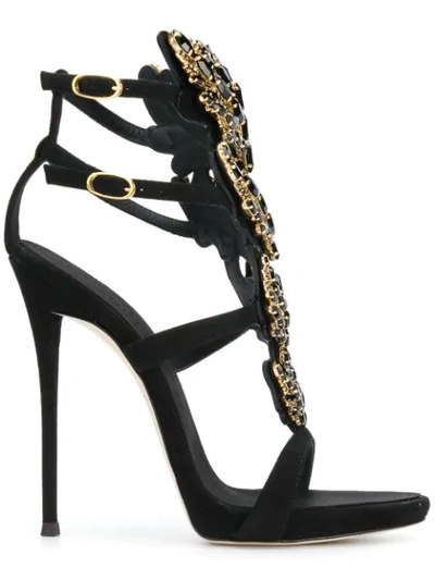 Giuseppe Zanotti Cruel Sparkle Sandals In Black