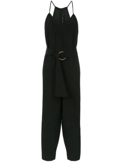 Andrea Marques Belted Jumpsuit - Preto