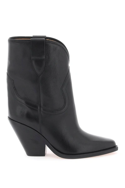 Isabel Marant 'leyane' Texan Ankle-boots In Black