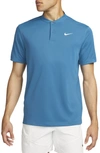 Nike Men's Court Dri-fit Tennis Blade Polo In Blue