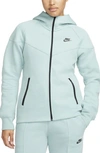 Nike Women's  Sportswear Tech Fleece Windrunner Full-zip Hoodie In Mineral/black 
