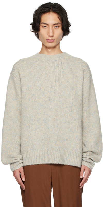 Dries Van Noten Wool-blend Sweater In 514 Light Blue