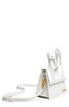 Jacquemus Le Chiquito Noeud Leather Bag In 100 White