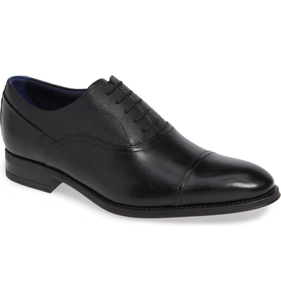 Ted Baker Karneyh Hi Shine Leather Oxford Shoes - Black