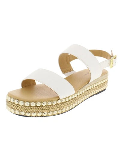 Seven Dials Berenice Womens Faux Leather Espadrille Slingback Sandals In Multi
