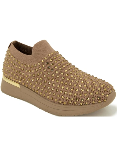 Kenneth Cole Reaction Cameron Jewel Womens Lifestyle Jogger Casual And Fashion Sneakers In Beige
