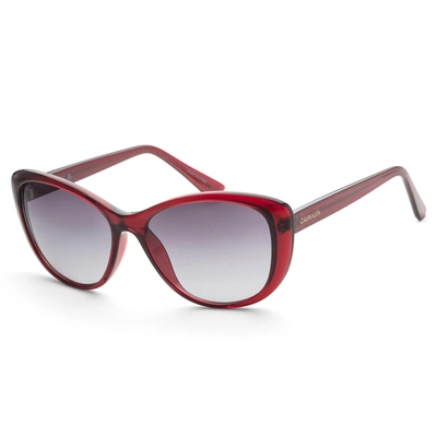 Calvin Klein Women's Ck19560s-605 Fashion 57mm Crystal Red Sunglasses