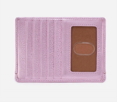 Hobo Euro Slide Wallet In Pink Metallic In Purple