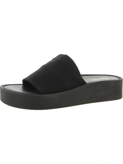 Seychelles Catamaran  Womens Open Toe Slip On Platform Sandals In Black