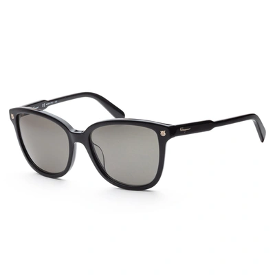 Ferragamo Unisex Sf815s-001 Fashion 56mm Black Sunglasses
