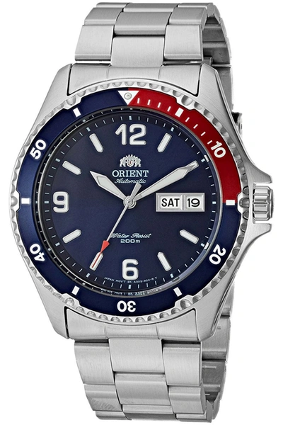Orient Unisex Faa02009d9 Ray Raven Ii 42mm Manual-wind Watch In Silver
