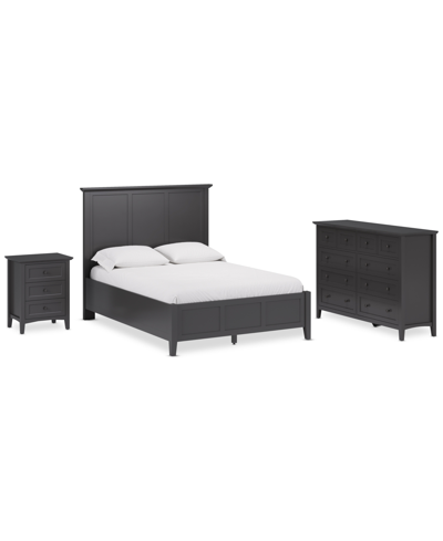 Furniture Hedworth King Storage 3pc Set (king Storage Bed + Dresser + Nightstand) In Black