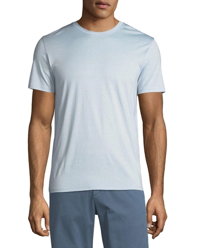 Theory Men's Plaito Crewneck T-shirt In Breeze