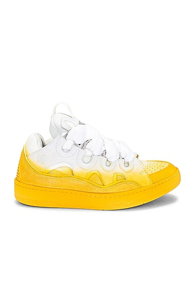 Lanvin Curb Trainers In Yellow